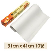 테프론 베이킹 시트 화이트 31 x 41cm 10매 유산지