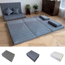 접이식 폴더 매트리스 3단 접는토퍼 고탄성 HR 퀸 2인 원룸 층간소음방지 놀이매트