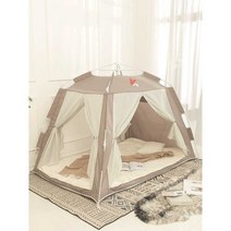 원터치 난방텐트 실내텐트 보온 방한 바닥있는