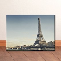 EIF008_에펠탑 풍경 파리 캔버스액자 홈데코 인테리어, 고급형유광전처리_XXL_38cm x 46cm