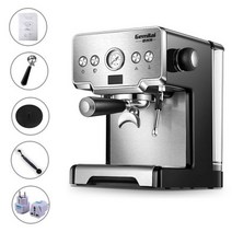 커피 에스프레소 메이커 머신 15바 이탈리아 반자동 가정용 카푸치노 라떼 모카, coffee machine 220V_UK