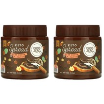 초크제로 무설탕 다크 초콜릿 헤이즐넛 스프레드 잼, 340g, 2통
