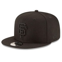 New Era 정품 샌프란시스코 자이언츠 9FIFTY 스냅백 블랙 온 OSFM 5546131296