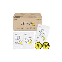 그린위생 미니응원 개별포장 업소용물티슈 2000매, 단일수량