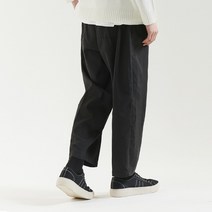 이머전시 688 멜니크 와이드 린넨 밴딩 팬츠 밴타블랙