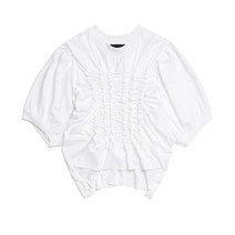 SIMONE ROCHA 시몬로샤 여성 셔링 슬리브 블라우스 화이트 TS3240553