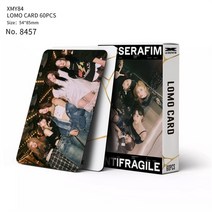 르세라핌포카 아이돌 르세라핌 굿즈 포토카드 김채원 홍은채 60장 newjeans lesserafim straykid 엽서 새 앨범 이중 측면 인쇄 사진 카드 카드 114, b
