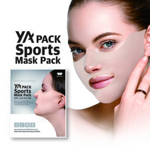 야팩 자외선차단 골프마스크 얼굴햇빛가리개 등산 자전거 스포츠 아웃도어 마스크팩 1BOX (4매), M (28.4cm×13.4cm)