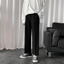 수입 봄 가을 남자 슬랙스 대학생 회사원 데일리 배정남 바지 와이드 테이퍼드핏 통넓은 팬츠 치트키 밴딩 면접 소개팅 나일론 면바지 부츠컷 키큰쇼핑