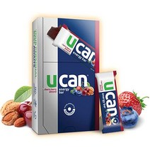 UCAN 플랜트 기반 에너지 바 초콜릿 아몬드 버터 무첨가 설탕 콩 프리 비GMO 비건 글루텐 케토 친화적(12팩 1.4온스), Cherry Berry Almond