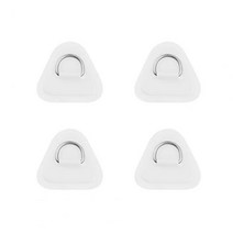 패치 버클 링 4Pcs D 설치하기 쉬운 PVC 서핑 보드 딩기 보트 삼각형 물 활동, 01 WHITE