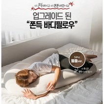 뚱뚱 말랑 바디필로우 비즈 업그레이드 뚱뚱이 버전 출시 쫀득하고 시원한 내몸에 딱 맞춤 재택근무필수템 TV시청 편하게, 그레이