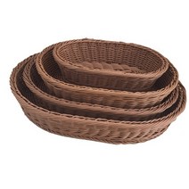 해외 빵 바구니 등나무 짠 과일 트레이 디스플레이 블루 라운드 타원형 수제 바구니-123103, 42. 하늘색