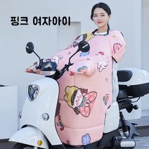 tsintnl 오토바이 방한장갑 스쿠터 워머 방한담요 DFB01, 핑크