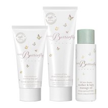 Little Butterfly 다리 젤 스트레치 마크 버터 마사지 오일 Pregnancy Essentials Kit Coffret