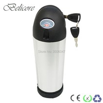 전기 자전거 배터리 24v 36v 48v bottle down tube battery case water bottle electric bike battery box for, 24V TB 블랙