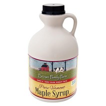 Brown Family Farm Pure New England Maple 시럽 81.28g 통, 32 OunceBrown Family Farm 101_