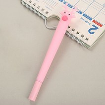 꽃사슴 디자인 볼펜(핑크) 꽃사슴 중성볼펜, 상세 참조