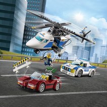 레고시티 은행강도 화물열차 기차레일 우주왕복선 경기장 경찰서 도로 호환블록, 320입자를 고속으로 추격하다.