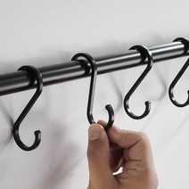 모나코올리브 프리미엄 알루미늄 S고리 5P, S고리 블랙