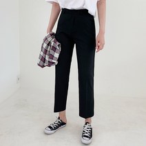 티데일리 해브 슬림핏 9부 일자 슬랙스 여성 스판 팬츠 긴바지