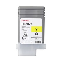 캐논 정품플로터잉크 PFI-102Y iPF500 iPF510 iPF600 iPF605 iPF610 iPF650 iPF655 iPF700 iPF710 iPF720 iPF750, 노랑(Yellow)