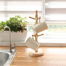 페어프랜즈 원목머그컵걸이, .