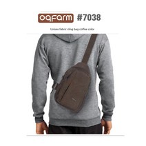 편하게 매는 한쪽끈 슬링백 브라운 남성힙백 여행용크로스백 어깨쌕 앞가방