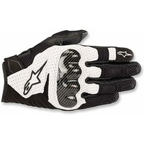 Alpinestars 블랙화이트 Sz L 알파인스타 SMX-1 에어 V2 통기성 가죽 오토바이 장갑, 3X-Large