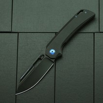 오버로드 공룡 포켓 접이식 나이프 블레이드 티타늄 손잡이 야외 사냥 캠프 생존 주방 과일 도구, 5.Black A version