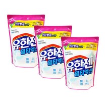 유한젠 멀티액션 살균표백제 1.8kg X 3개
