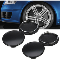 4pcs 63mm 자동차 휠 센터 허브 캡 배지 커버 엠블럼, GD01773 센터허브캡실버