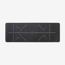 가이드라인따라운동하는요가매트 블랙 61 x173 x 0.6cm J75N901004100, 블랙1