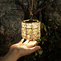 크리스탈 쉐이드 골제로 랜턴 케이스 조명 감성 캠핑, 스퀘어 크리스탈