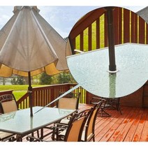 파라솔 테이블 구멍 커버 1P 홀 덮개 스크래치 기스 보호 링 강한 바람 안정 캡, B_블랙