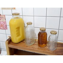 델몬트 주스 쥬스 병 유리 미니 썬키스트 담금주 오렌지 통 초미니 훼미리, 1.5L