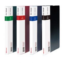 스프링 바인더 플라스틱 PP 책철 화일철 클리어 화일 정부 문서 파일 서류 정리 파일철 1매 상철 두꺼운 펀치리스 문서철 파일집 철 커버, 색상, 흑색(405051)