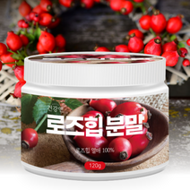 폴란드산 로즈힙 열매 추출 분말 100g 자연산 천연비타민 폭탄 장미나무열매 로즈힙 퓨레 쥬스 오일 로즈힙차 가루 라이코펜 효능 카로틴 파우더, 로즈힙 분말 1병