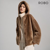 [온플] 로보 22FW 스페인 라도마 리버시블 후드 무스탕