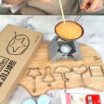 [국산달고나만들기세트] 키친아트 달고나 만들기세트 + 식소다 (우산 동그라미 세모 네모 별 모양틀)