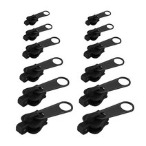 구두굽 교체 수선 12pc 지퍼 수리 키트 자동 잠금 범용 인스턴트 지퍼 도구 치아 구조 수정 지퍼 슬라이더 의류 가방 신발