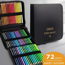 프리즈마 색연필 150 132 48 72색 72120200 pcs 컬러 연필 세트 수채화 드로잉 연필 연필 케이스 드로잉 스케치 미술 용품, 72 수용성