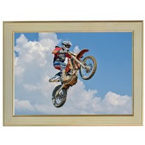 B417-5/오토바이묘기사진액자 A4 벽걸이액자 포토액자 오토바이크사진 벽장식 풍경화 풍경사진 풍경화그림, 오토바이묘기사진액자