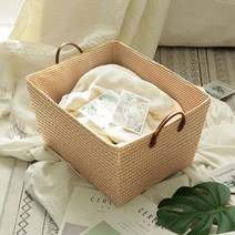 패브릭바구니 수건보관함 장난감 정리 수납 바구니, 내추럴 베이지, 1개