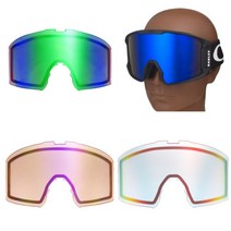 제로 테크 베이스 사제 오클리 라인마이너 XL 스키 보드 고글 교환 교체 렌즈, 핑크 미러