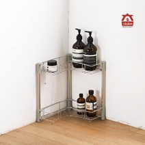 참생활 다용도 욕실선반 코너랙 샴푸렉선반 코너선반, 01.샴푸랙선반 2단, 1개