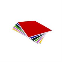 국산 칼라우드락5T 60x90cm 10장묶음 낱장색상 지정가능, C-23흰색