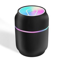 미니축구골대 축구골대 300ml(최대) usb 미니 가습기 자동차 아로마 에센셜 오일, 200ml 블랙