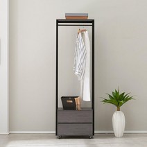 그레이 600 2단 이동식 행거형 서랍장 _ 239599ea
