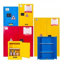 위험물저장소 유류저장소 방폭 캐비닛 화학 안전 45갤런 보관 상자 가연성 액체, 22갤런 노란색 안전 캐비닛